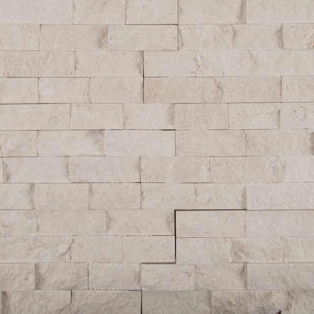 Msi Mayra White Splitface Ledger Panel SAMPLE Natural Limestone Wall Tile ZOR-PNL-0010-SAM